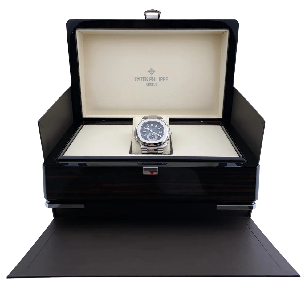 Patek Philippe 5980/1A-001 Nautilus Blue Dial Men's watch Box & Papers
