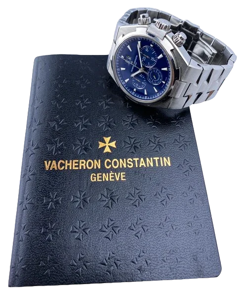 Vacheron Constantin Overseas 49150 Blue Dial Mens Watch With Papers