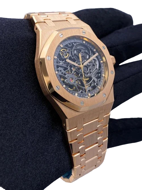Audemars Piguet Royal Oak 15305OR Openworked Dial Mens Watch