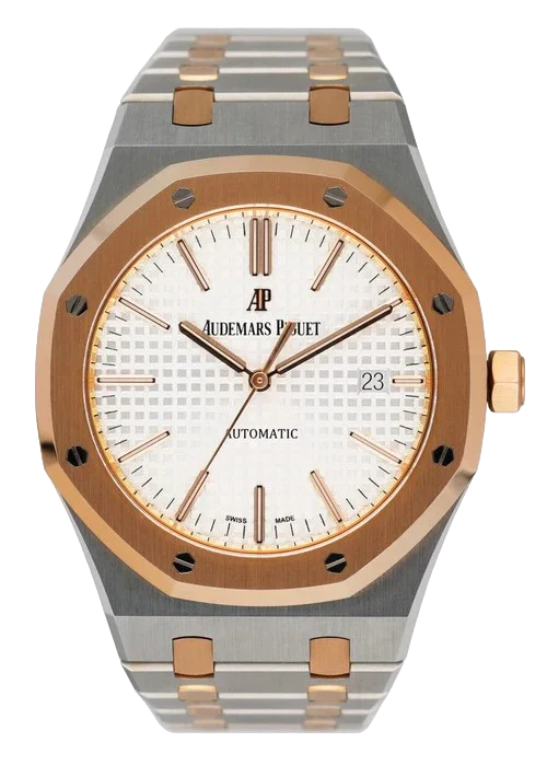 Audemars Piguet Royal Oak 15400SR White Dial Mens Watch Papers