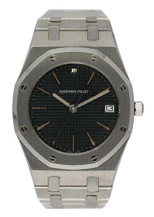 Audemars Piguet Royal Oak Black Dial Stainless Steel Mens Watch