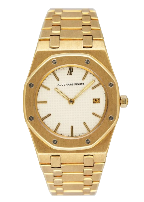 Audemars Piguet Royal Oak Cream Dial 18K Yellow Gold Ladies Watch