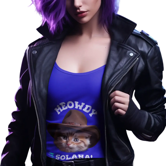 Solana meow round shirt-2