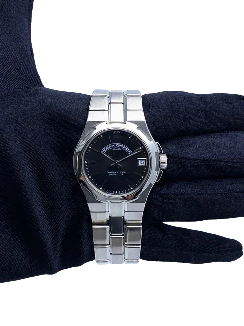 Vacheron Constantin Overseas 42050 Black Dial Stainless Steel Watch