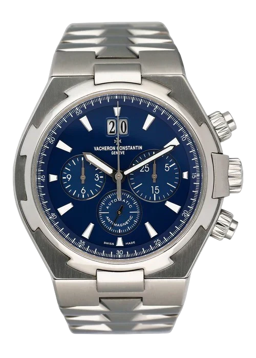 Vacheron Constantin Overseas 49150 Blue Dial Mens Watch With Papers