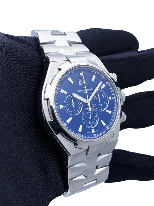 Vacheron Constantin Overseas 49150 Blue Dial Mens Watch With Papers